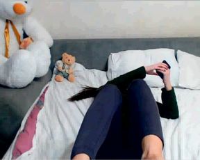 Sexy russian girl Crazydolls shows her feet
