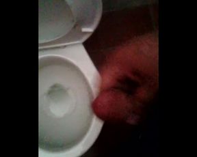 Una Paja En El Baño Público En Cámara Lenta.