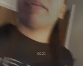 Girl flashing small tits