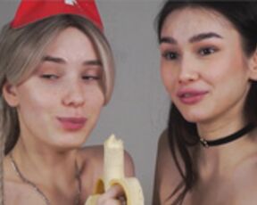 Two French Babes and a Banana