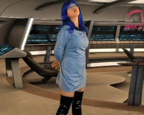 Leia Down's Intergalactic Striptease