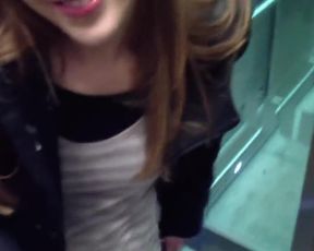 public facial clothed cumwalk