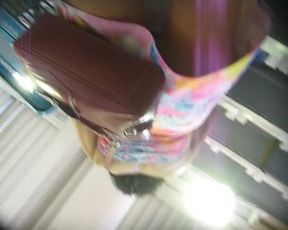 Upskirt and no panties