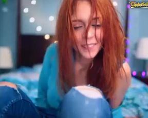 Shy_Jane Masturbating Under Blue Jeans - Eyes Roll Back