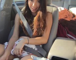 Robin Mae  masturbates in car
