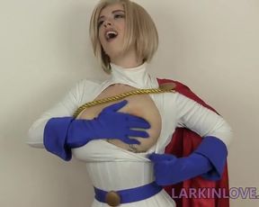 Larkin Love Power Girl Busts Out