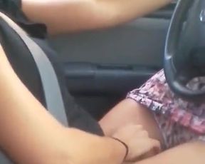 masturbation on car