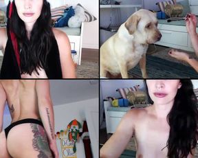 RaeRiley slow strip + anal play in free cam recording 2017-07-20_080851