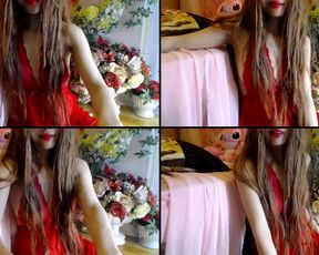 Dreamylana rubbing her body down in cam recording 2017-08-12_093151