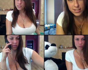 Yourfantasies15 tits,ass clapping and fucking her pussy from the front n back with diff toys in cam recording 2017-08-25_160734