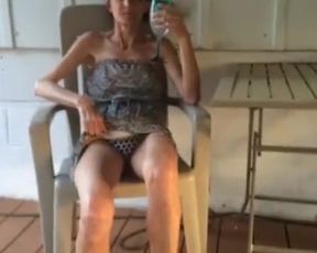 Drunk Skinny Wife Lifting Skirt