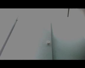 Beautiful Slim Brunette in Pool Cabine