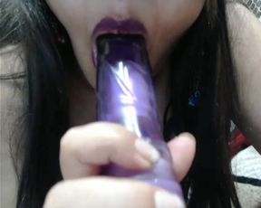 Virgin_baby suck dildo