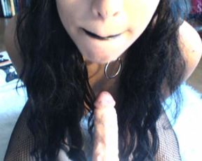 ohaiNaomi - Gothic Black Lips Blowjob