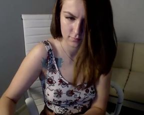 gracekiwii playing with her belly, jumping, smacking her ass in private premium video 2016-09-11