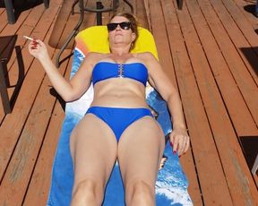 Truly Smoking and Soaking up the Sun!