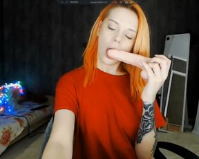 Watch your_buzz 12 dildo suck