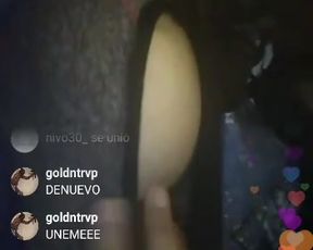 Spanish babe going naked on instagram live