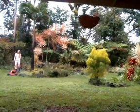 kaileeshy_200405  topless lawnmowing