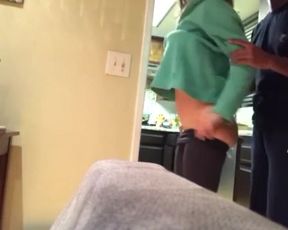 Interracial Teen Couple Fuck While Parents Upstairs