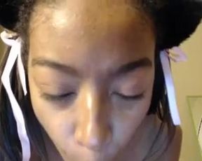 kitticakes - ebony strips, uses toys and hitachi