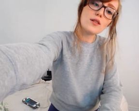 Sexy Pale Redhead Tits & Ass Tease