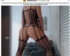 MilaKKunis sexy in black lingerie