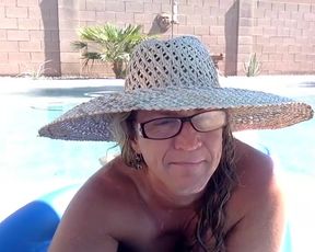 talltanblonde all nude in pool